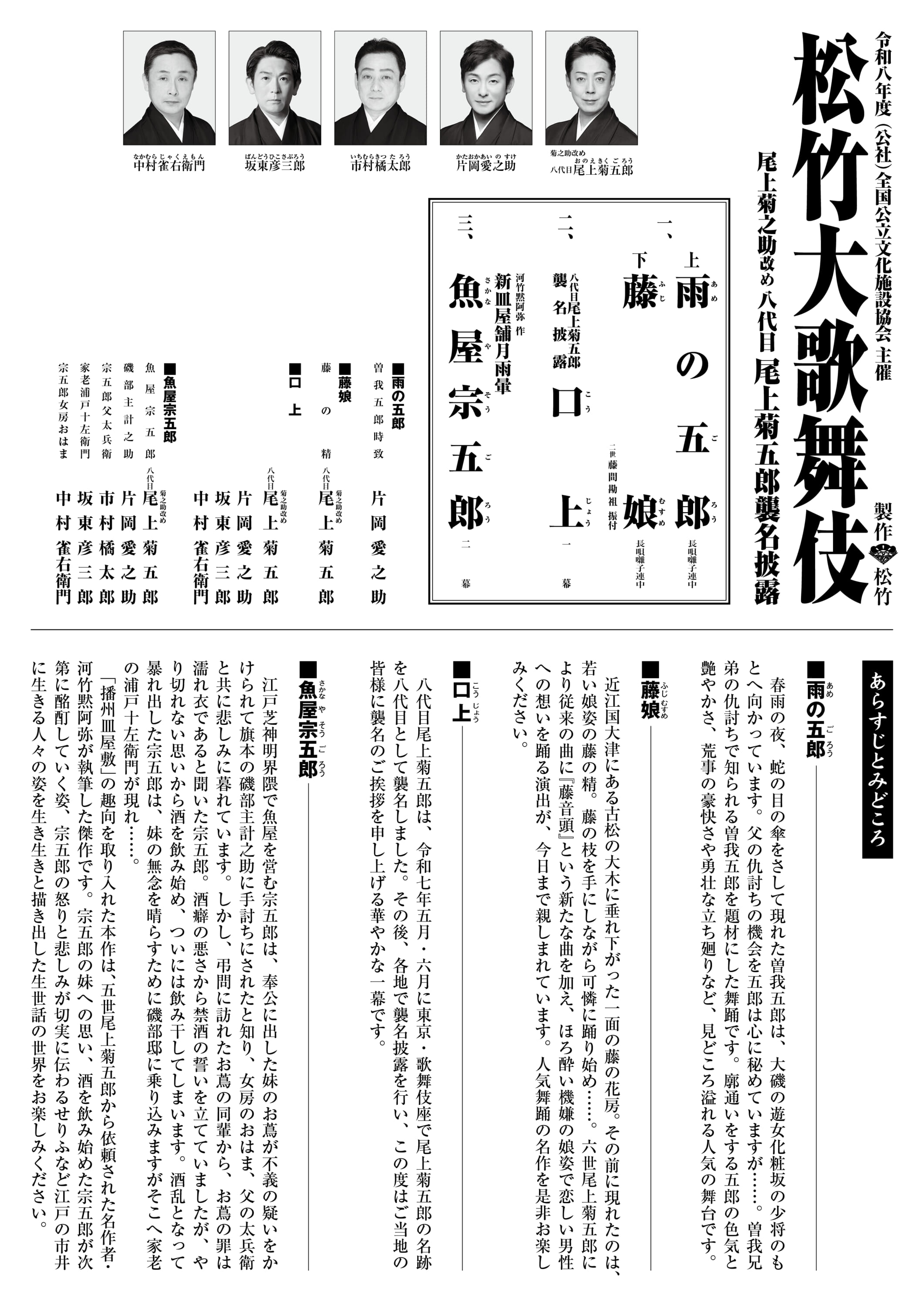 松竹大歌舞伎 画像